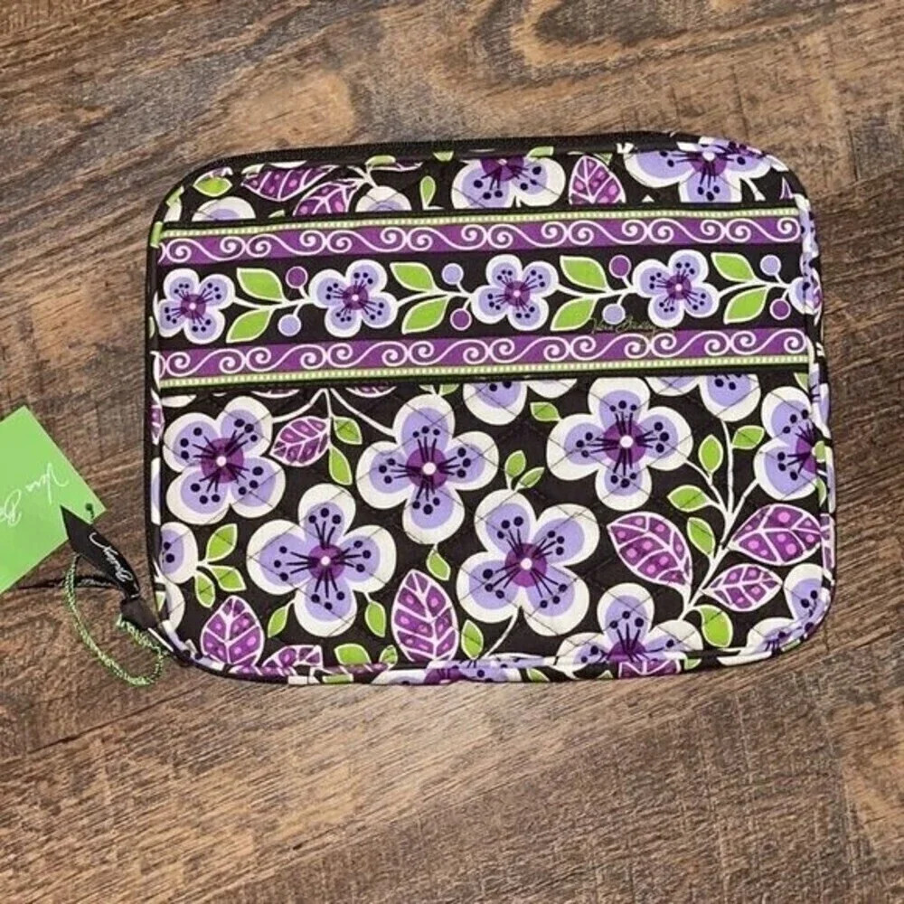 Vera Bradley Tablet Sleeve Plum Petals NWT